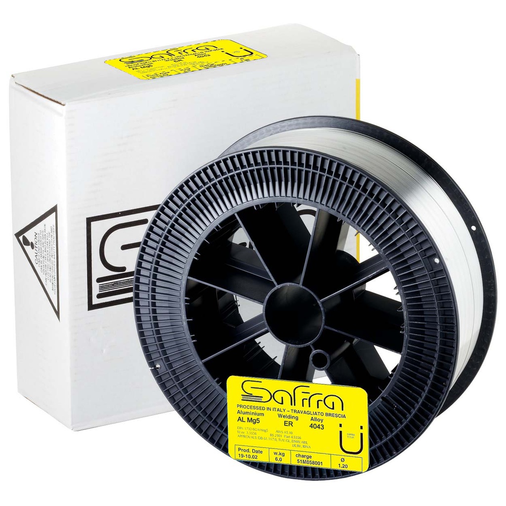 Safra 4043 Aluminium MIG Wire 6Kg