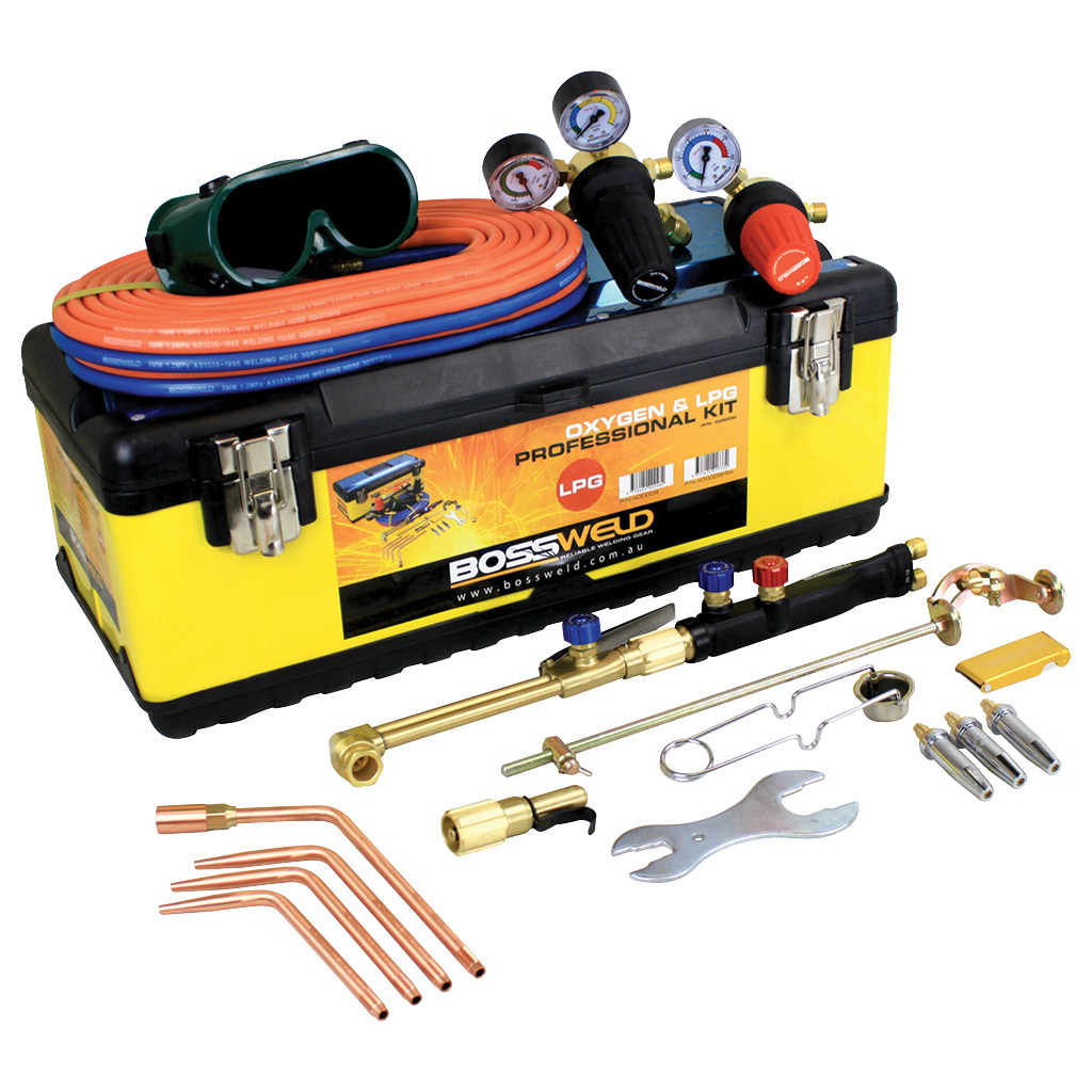 Bossweld Oxygen/LPG Professional Cutting - Brazing Kit