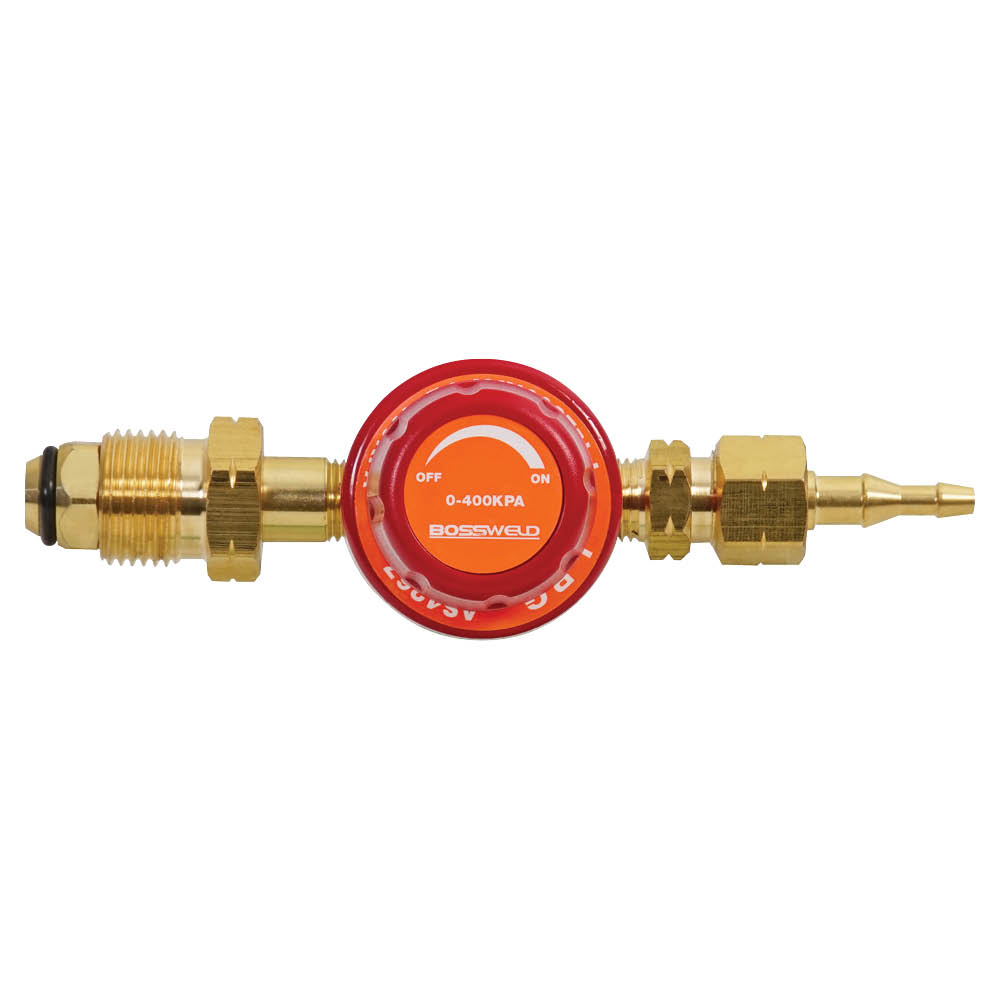 Bossweld LPG Regulator - Single Stage - 3/8" LH outlet