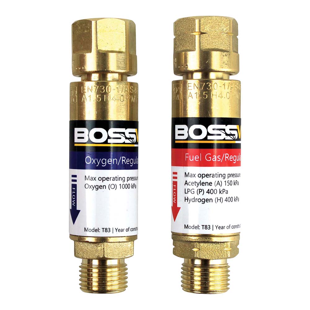 Bossweld Flashback Arrestors Regulator End