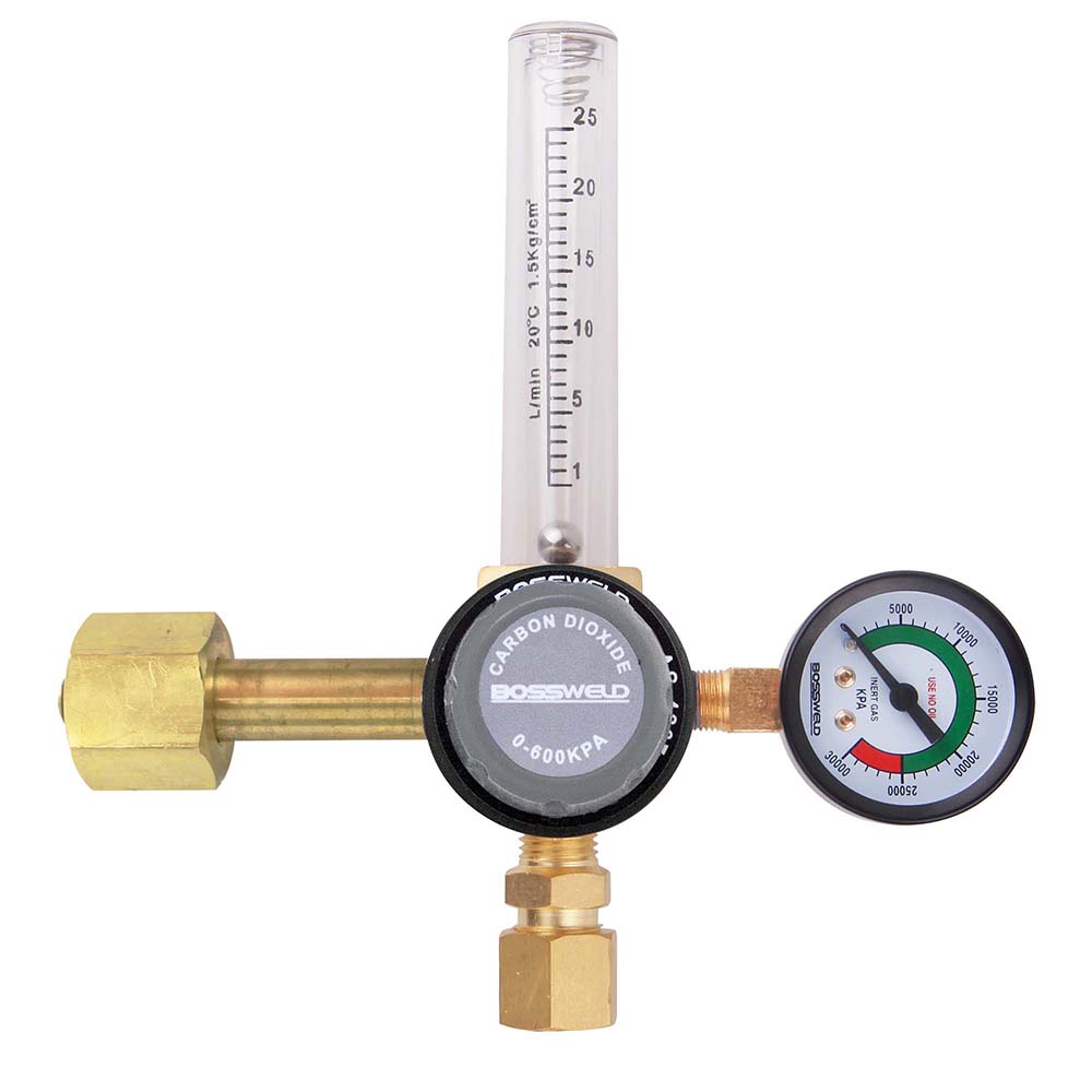 Bossweld Co2 Regulator - Dual Stage