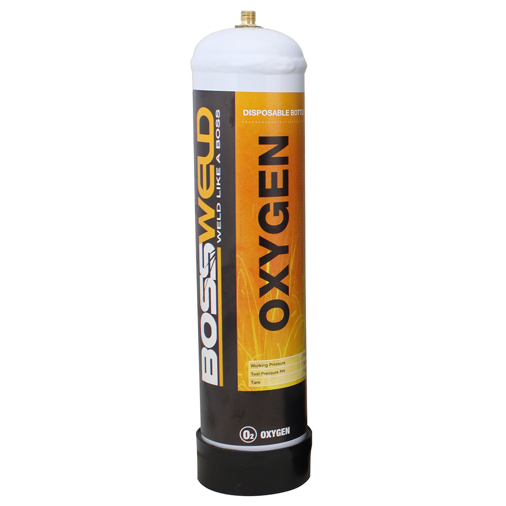 Bossweld Oxygen Disposable Gas Bottle 950ml