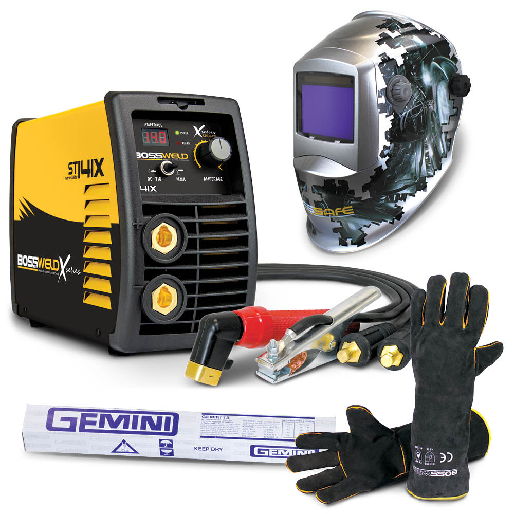 Bossweld ST 141X MMA/TIG Welder Bundle