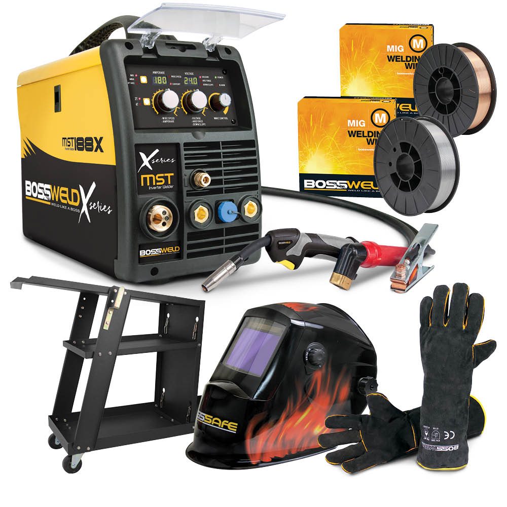 Bossweld MST 188X Inverter Welder Bundle