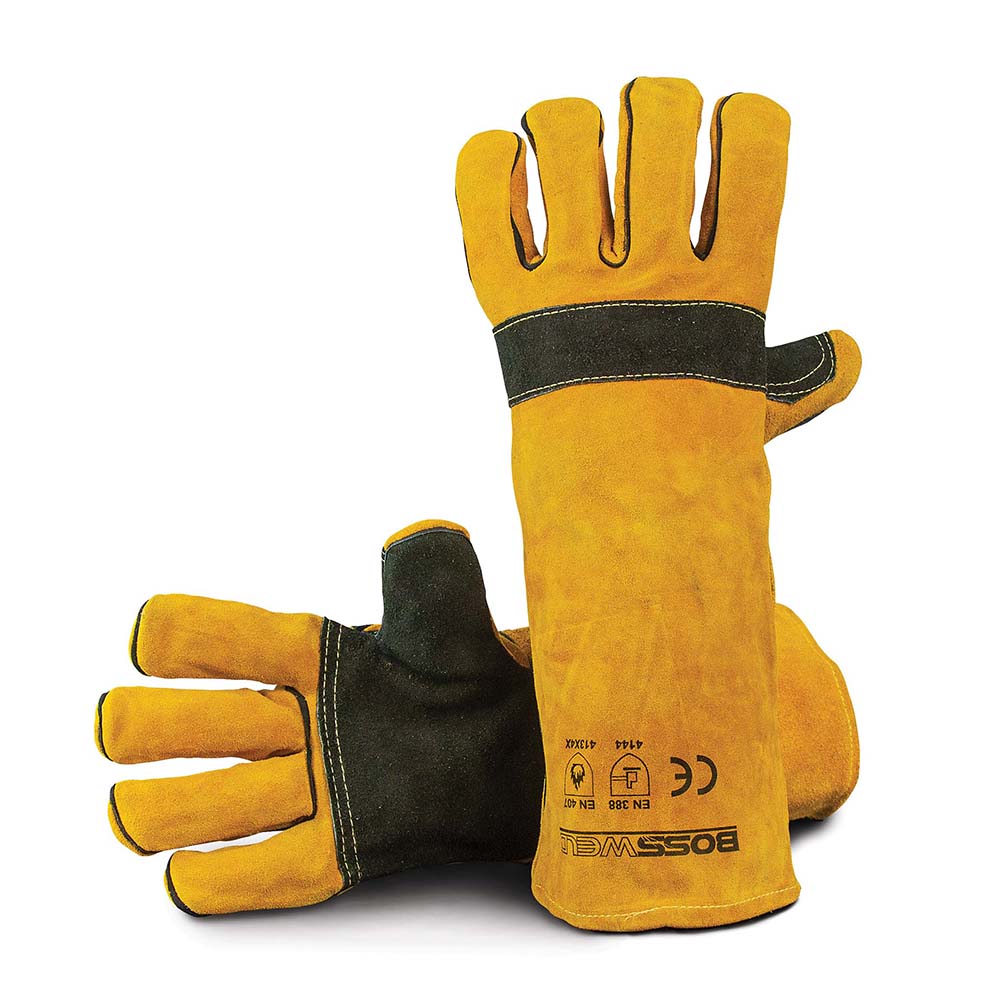 Bossweld 16" Yellow Kevlar Stitched Welding Glove
