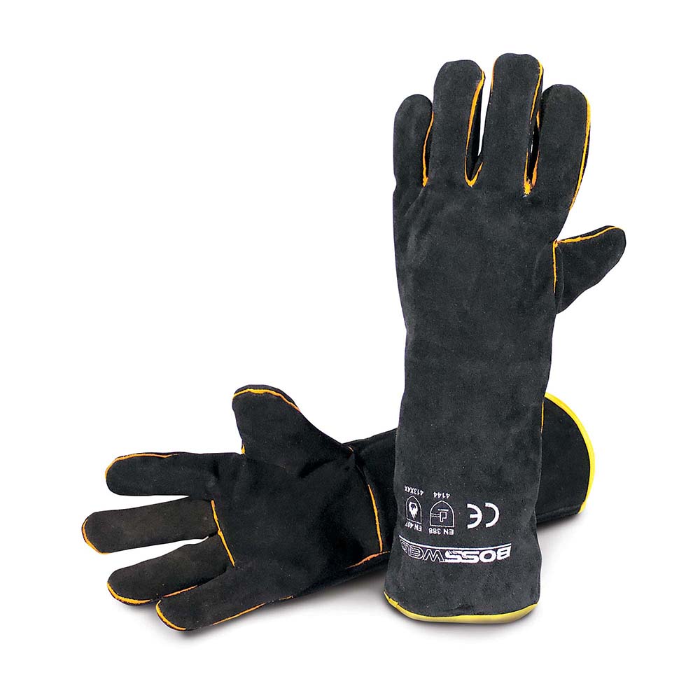 Bossweld 16" Black & Gold Welding Glove