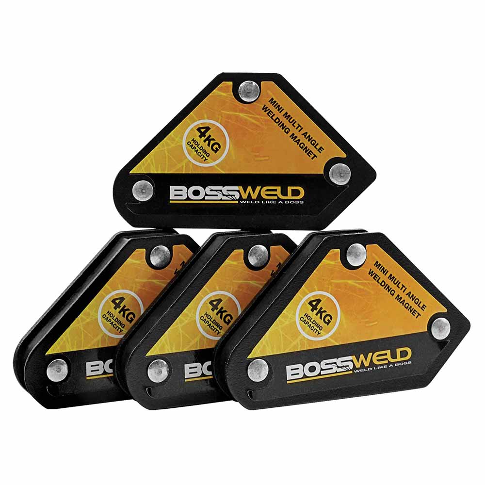 Bossweld Multi Angle Mini Welding Magnet 4kg (Pkt 4)