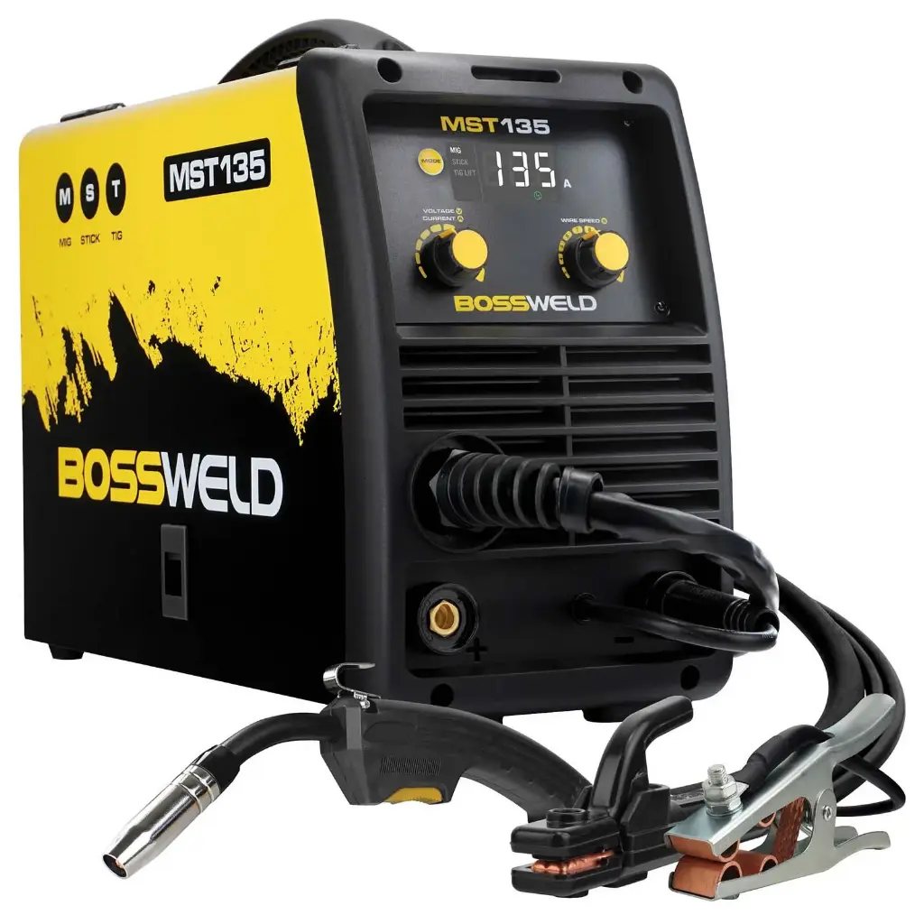Bossweld MST135 MIG/Stick/Tig Inverter Welder