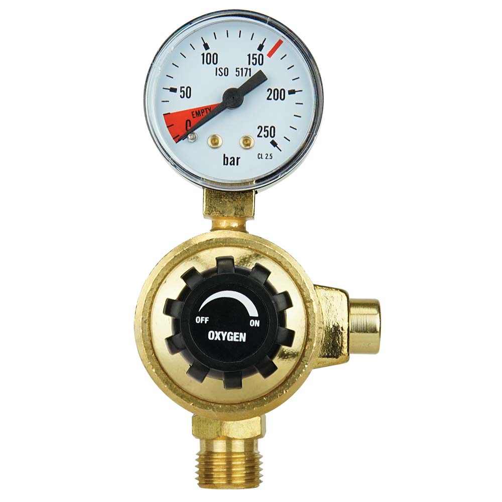Bossweld Oxygen Regulator with M12x1mm Connection for Brazen 3000